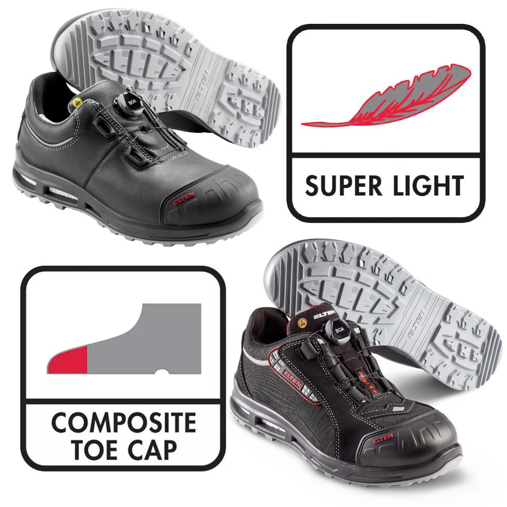 Airgas - R30R835BK070M - TERRA® Size 7 Black Albany Leather/Rubber Composite  Toe Safety Oxford Shoes With High Traction And Debris Shedding Sole